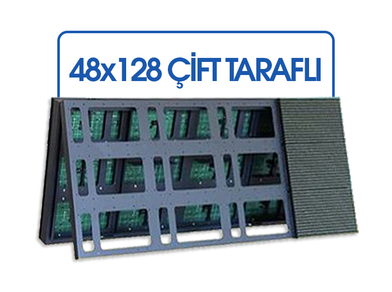 48X128 Çift Taraflı CNC LED Tabela Kasası