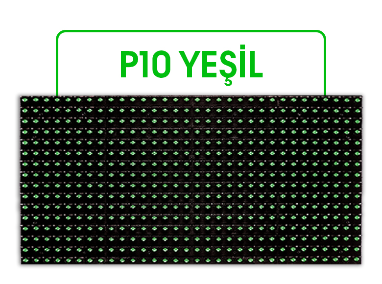 P10 Yeşil LED panel