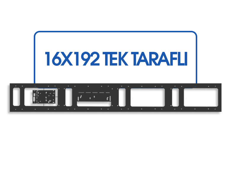 16X192 CNC LED Tabela Kasası