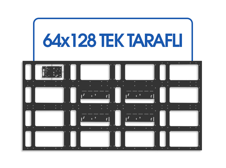 64X128 CNC LED Tabela Kasası