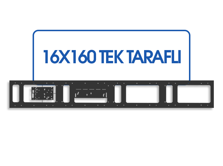 16X160 CNC LED Tabela Kasası